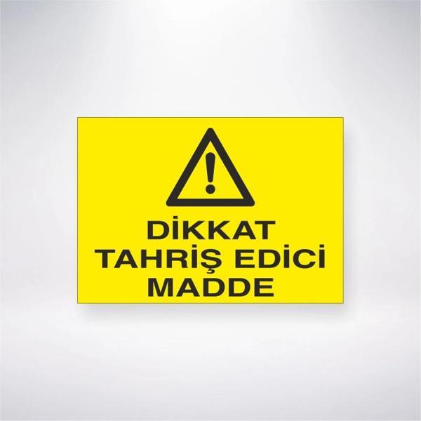Dikkat Tahriş Edici Madde Sticker 20X28 Cm - Image 1