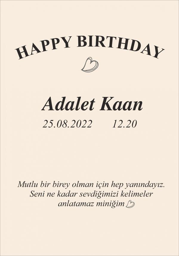 Sade Doğum Günü Afişi 100X150 cm - Image 1