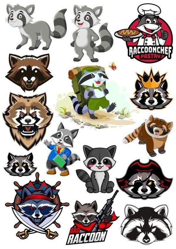 Racun Sticker Set-2 15 Parça Telefon, Tablet, Defter, Laptop Sticker - Image 1