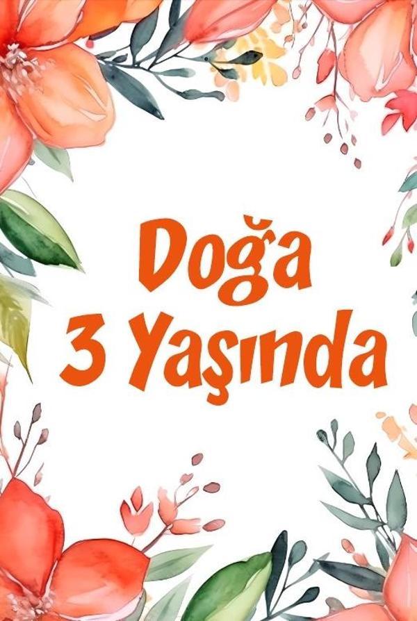 Bitkiler ve Çiçekler Doğum Günü Afişi 35X50 cm - Image 1