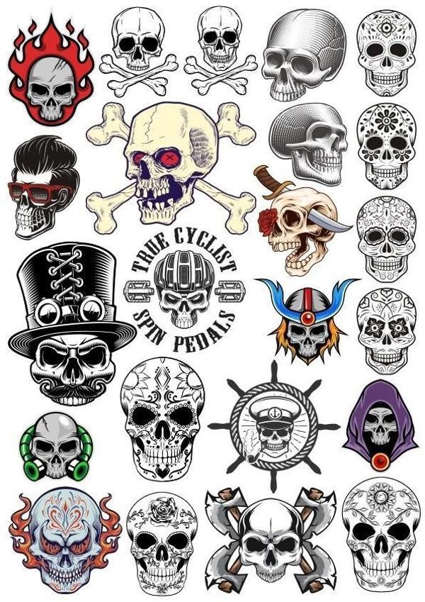 Kurukafa Sticker Set 13 20 Parça Telefon, Tablet, Defter, Laptop Sticker - Image 1