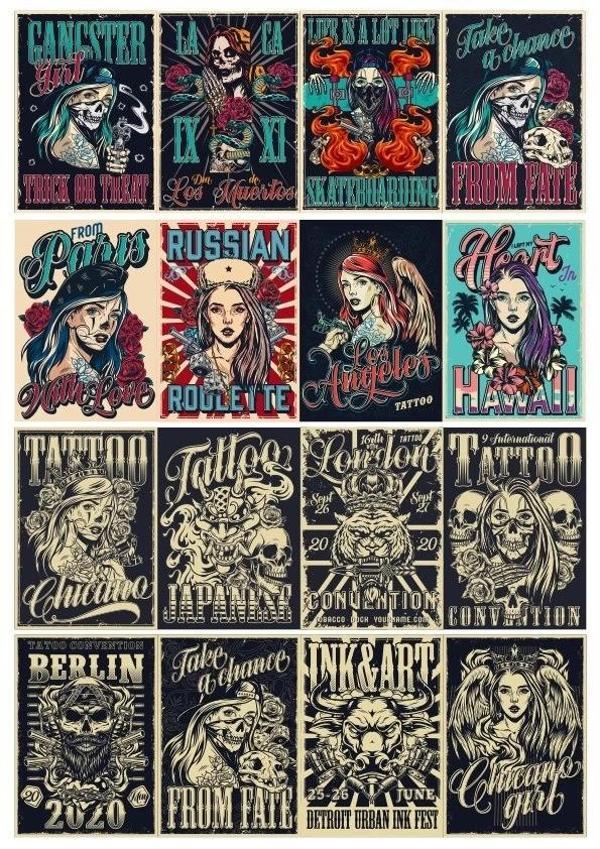 Retro Russian Poster Sticker 12 Parça Telefon, Tablet, Defter, Laptop Sticker - Image 1