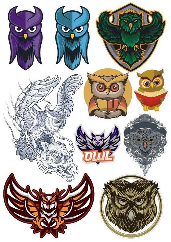 Baykuş Sitcker Set-2 13 Parça Telefon, Tablet, Defter, Laptop Sticker - Image 1