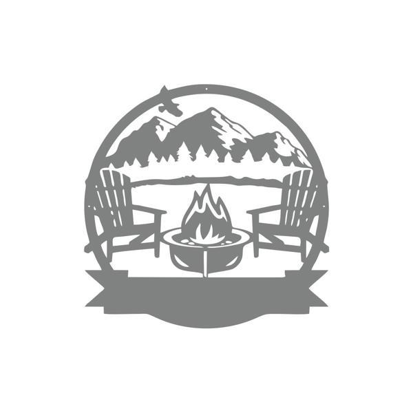 Kamp Araba Stickeri 17x17 Cm Gri - Image 1