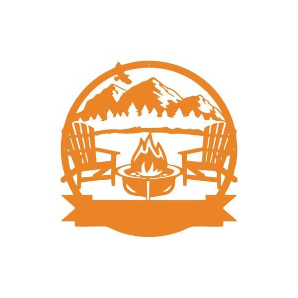 Kamp Araba Stickeri 17x17 Cm Turuncu - Image 1