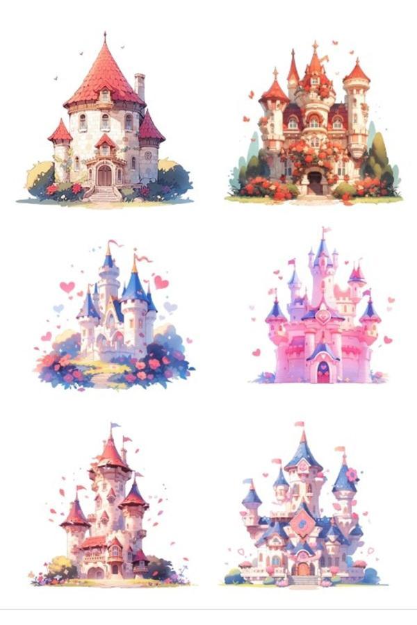 Şato ve Kaleler Sticker Set 1 - Image 1