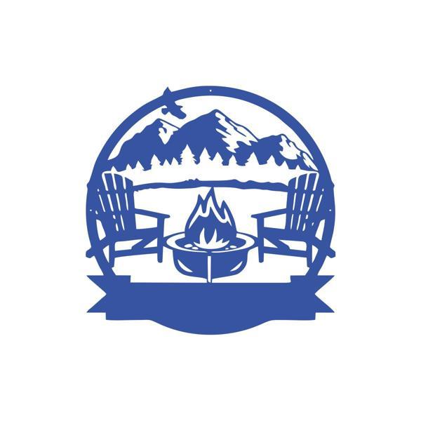 Kamp Araba Stickeri 17x17 Cm Mavi - Image 1