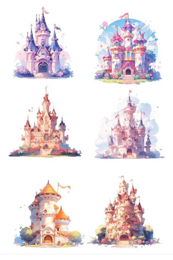 Şato ve Kaleler Sticker Set 2 - Image 1