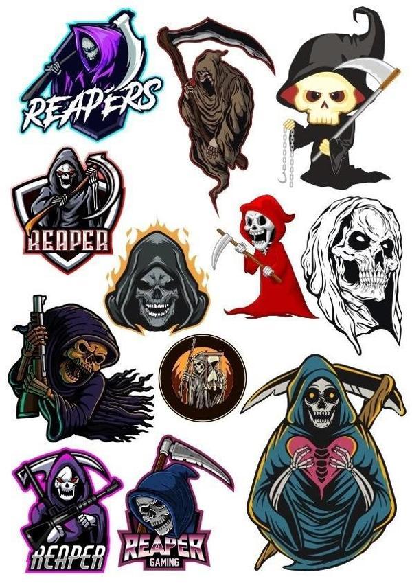 Cellat Sticker Set-1 12 Parça Telefon, Tablet, Defter, Laptop Sticker - Image 1