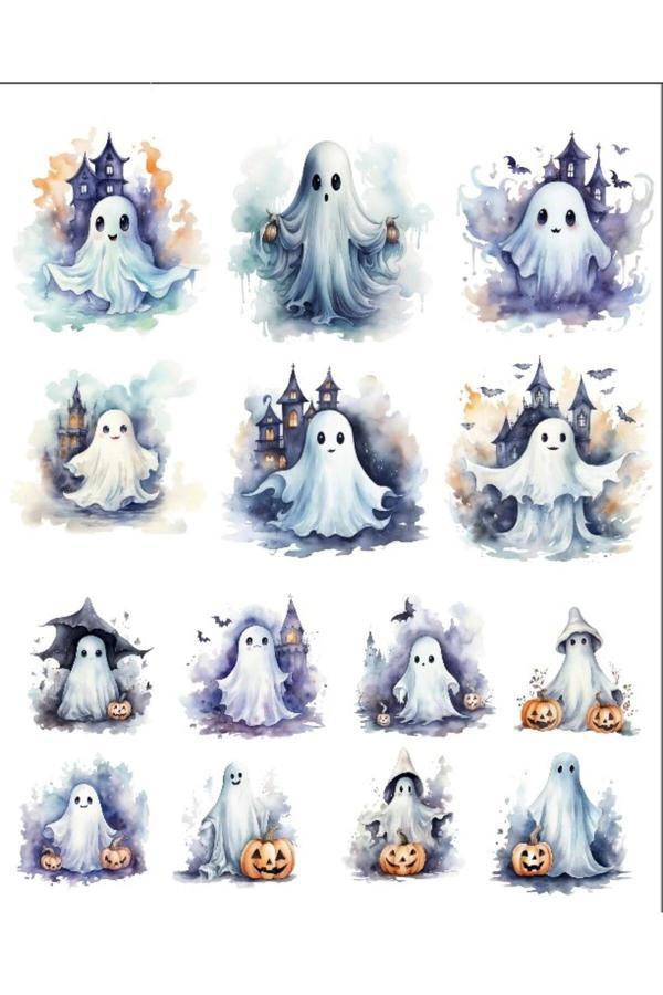Sevimli Hayaletler Sticker Set -2 - Image 1