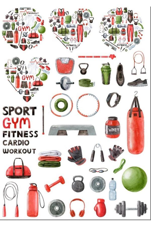 Gym Spor Salonu Sticker Set - Image 1