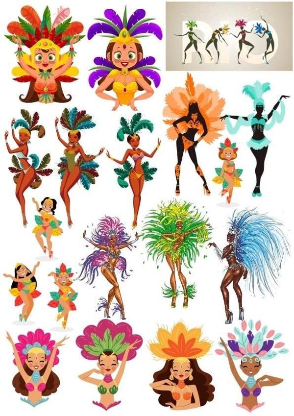 Yağmur Ormanı İnsanları Sticker Set 20 Parça Telefon, Tablet, Defter, Laptop Sticker - Image 1