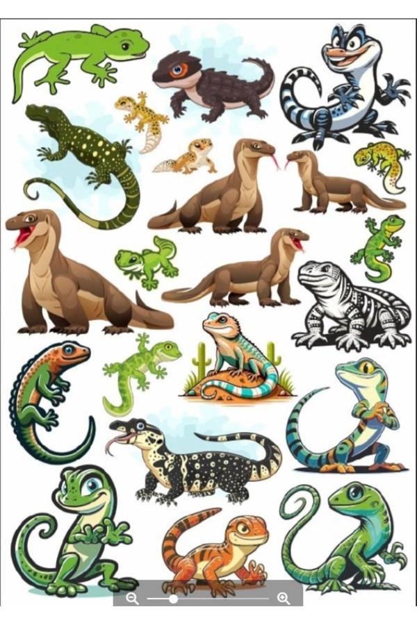 Kertenkele Sticker Set 2 - Image 1