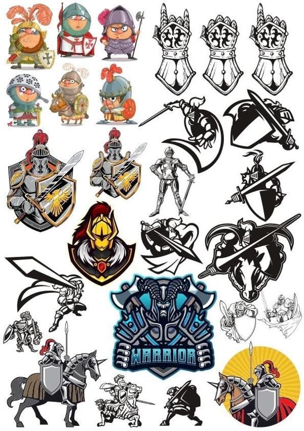 Savaşçı Sticker Set 8 23 Parça Telefon, Tablet, Defter, Laptop Sticker - Image 1