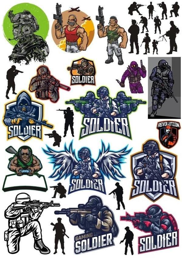 Asker Sticker Set 6 25 Parça Telefon, Tablet, Defter, Laptop Sticker - Image 1