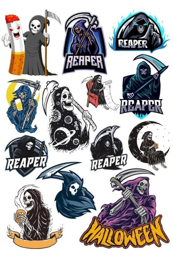 Cellat ve Hallowen Sticker Set 13 Parça Telefon, Tablet, Defter, Laptop Sticker - Image 1