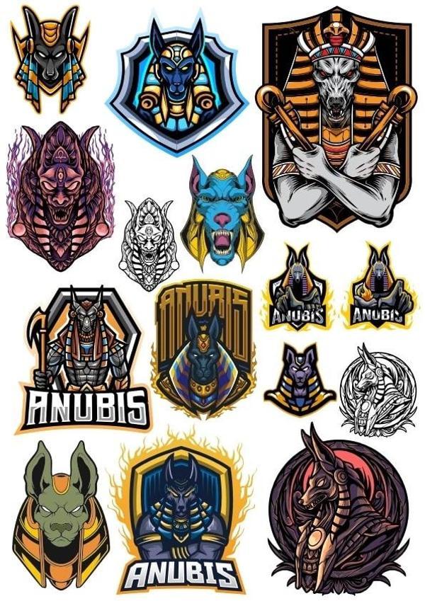 Mısır ve Firavun Sticker Set 2 20 Parça Telefon, Tablet, Defter, Laptop Sticker - Image 1