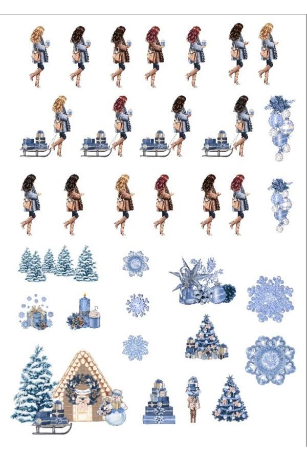 Kış Temalı Sticker Set - Image 1
