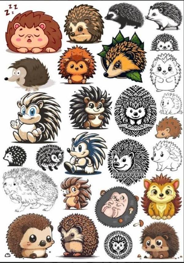 Kirpi Sticker Set - Image 1