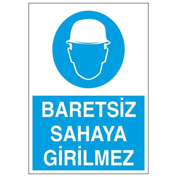 Baretsiz Sahaya Girilmez Sticker 20X28 Cm - Image 1