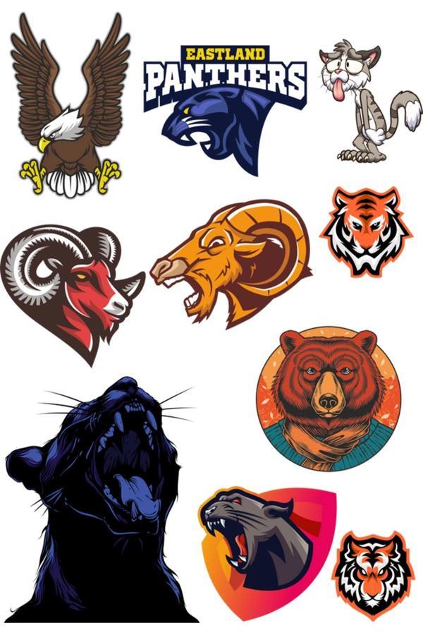 Agresif Hayvanlar Sticker Set-3 10 Parça Telefon, Tablet, Defter, Laptop Sticker - Image 1