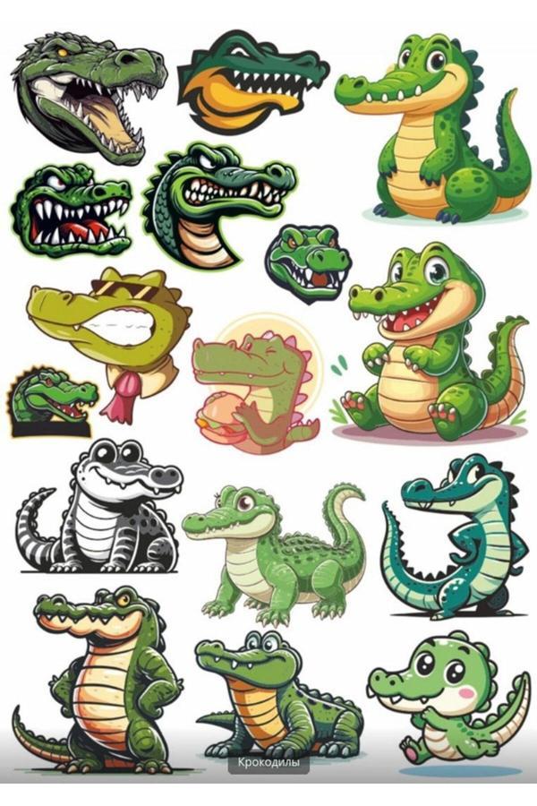 Timsah Sticker Set 5 - Image 1