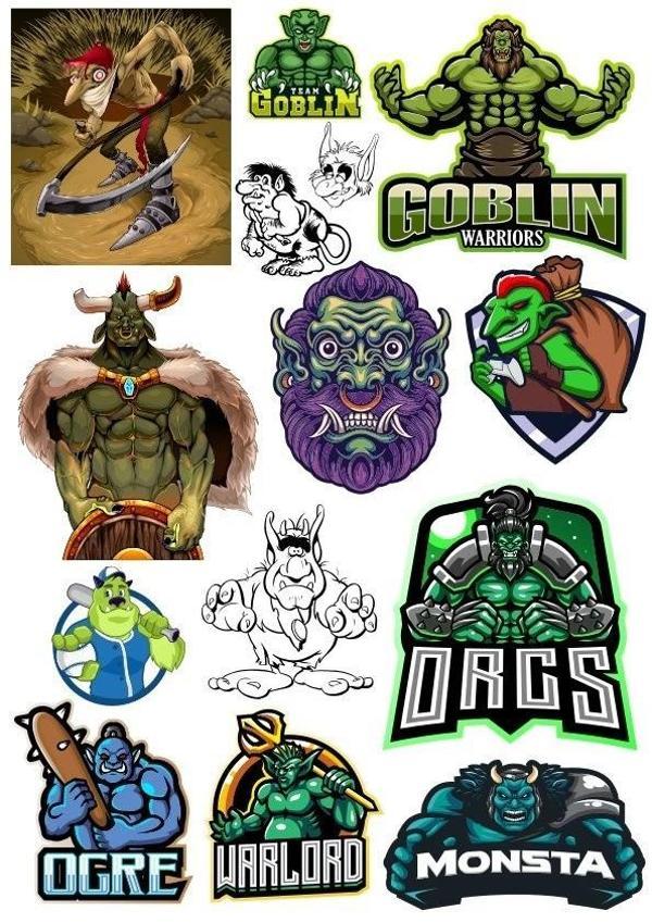 Goblin Sticker Set 13 Parça Telefon, Tablet, Defter, Laptop Sticker - Image 1