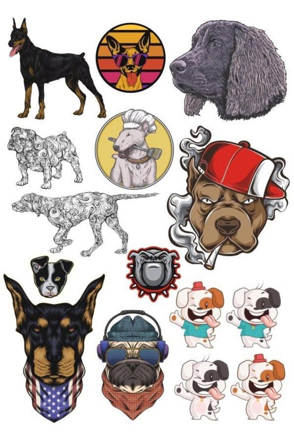 Köek Sticker Set-1 14 Parça Telefon, Tablet, Defter, Laptop Sticker - Image 1