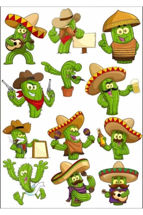 Kaktüs Adam Sticker Set 1 - Image 1