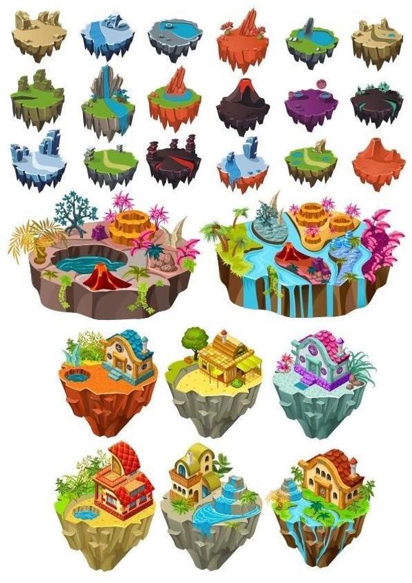 Adalar Sticker Set 19 Parça Telefon, Tablet, Defter, Laptop Sticker - Image 1