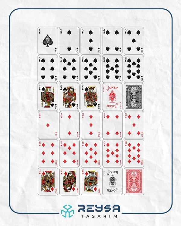 Poker Destesi Sticker Set-3 30 Parça Telefon, Tablet, Defter, Laptop Sticker - Image 1