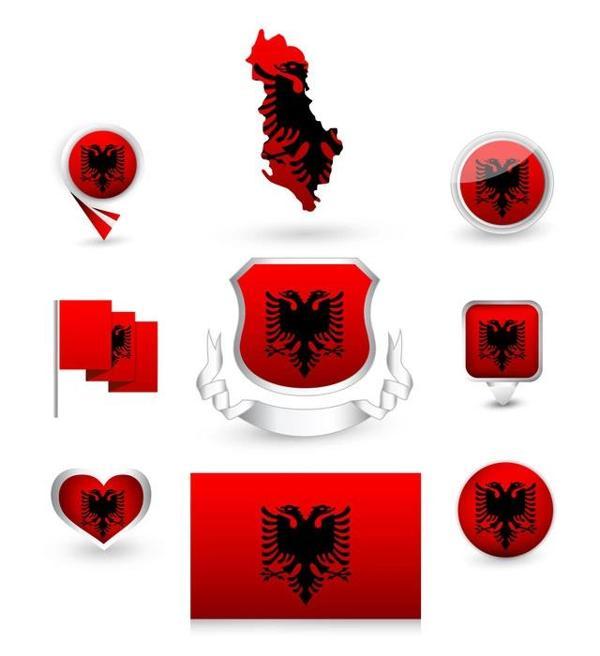 Arnavutluk Sticker Set - Image 1