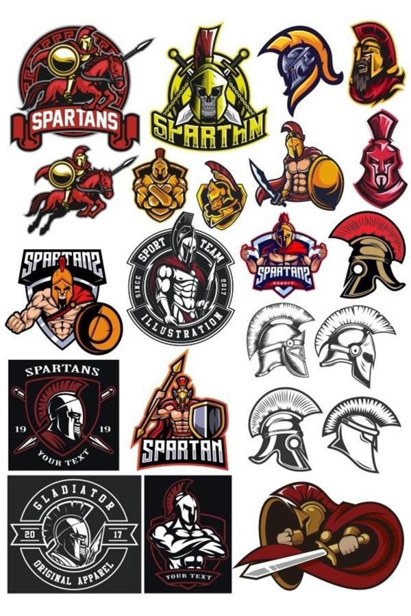 Spartalı Savaşçı Sticker Set 2 20 Parça Telefon, Tablet, Defter, Laptop Sticker - Image 1