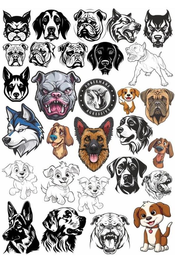 Köpek Türleri Sticker Set 1 - Image 1