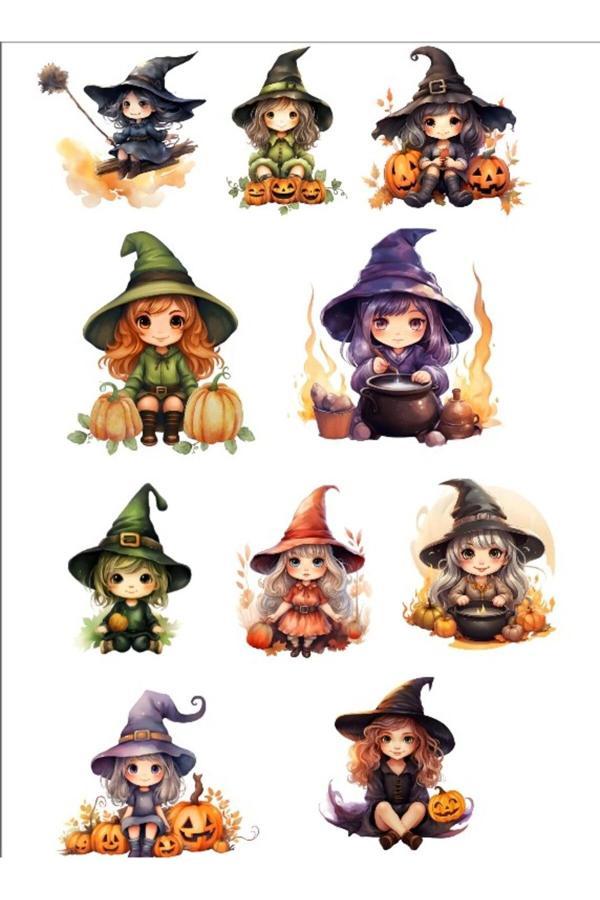 Cadı Kız Sticker Set - Image 1