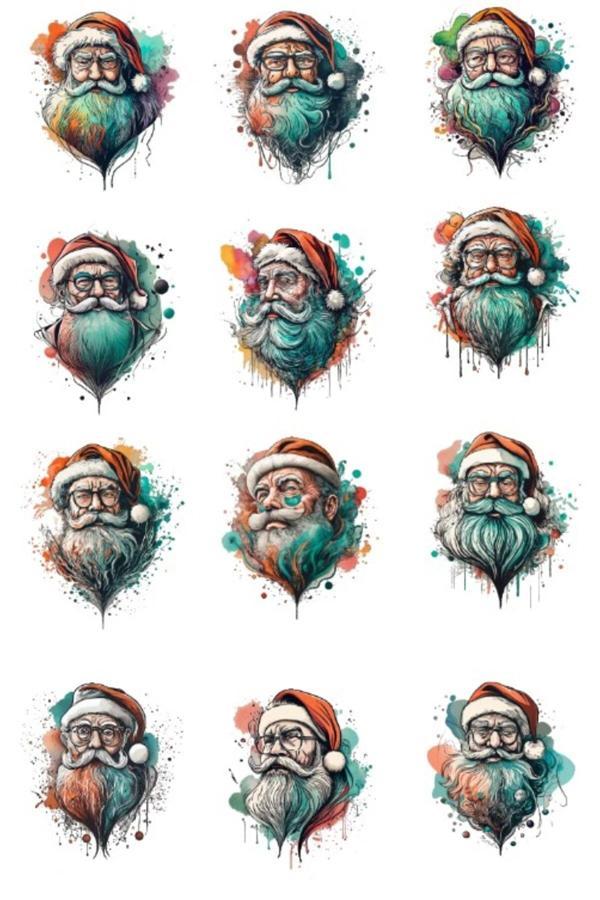 Noel Baba Sticker Set - Image 1