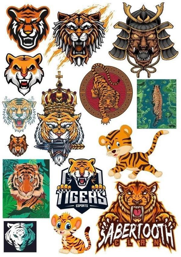 Kaplan Sticker Set 15 Parça Telefon, Tablet, Defter, Laptop Sticker - Image 1