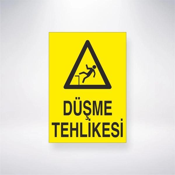 Düşme Tehlikesi Sticker 20X28 Cm - Image 1