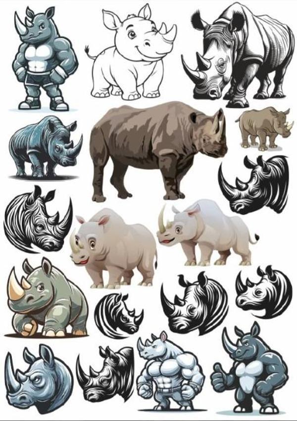 Su Aygırı Sticker Set - Image 1