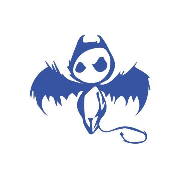 Korkunç Melek Sticker 17x17 Cm Mavi - Image 1