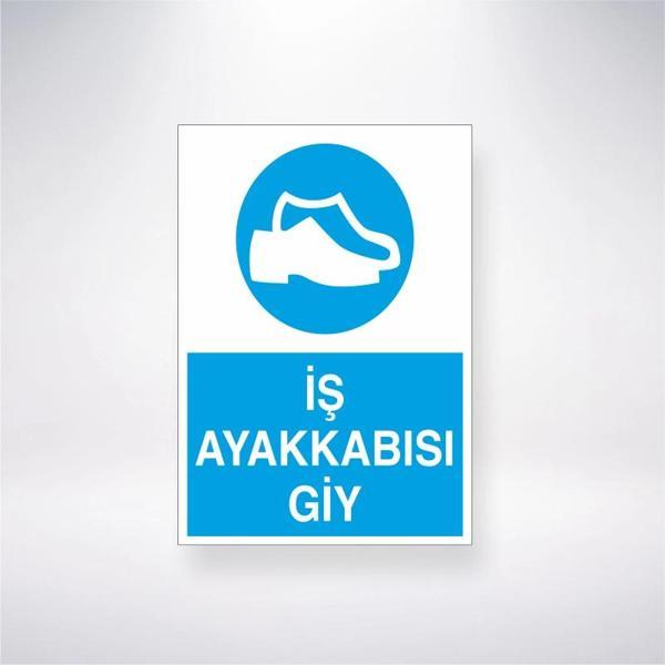 İş Ayakkabısı Giy Sticker 20X28 Cm - Image 1