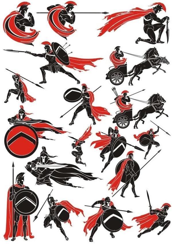 Spartalı Sticker Set 20 Parça Telefon, Tablet, Defter, Laptop Sticker - Image 1