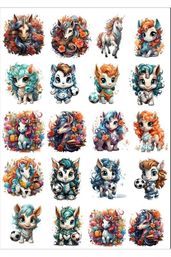 Sevimli At Sticker Set - Image 1