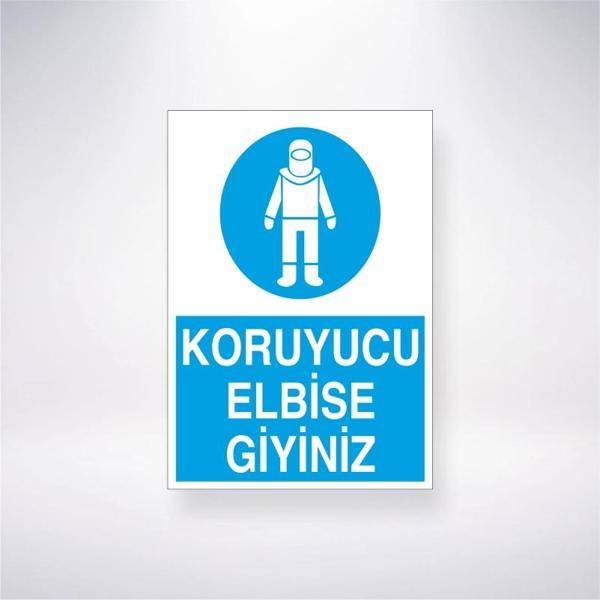 Koruyucu Elbise Giyiniz Sticker 20X28 Cm - Image 1