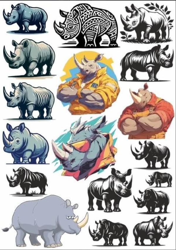 Deniz Aygırı Sticker Set - Image 1