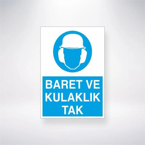 Baret ve Kulaklık Tak Sticker 20X28 Cm - Image 1