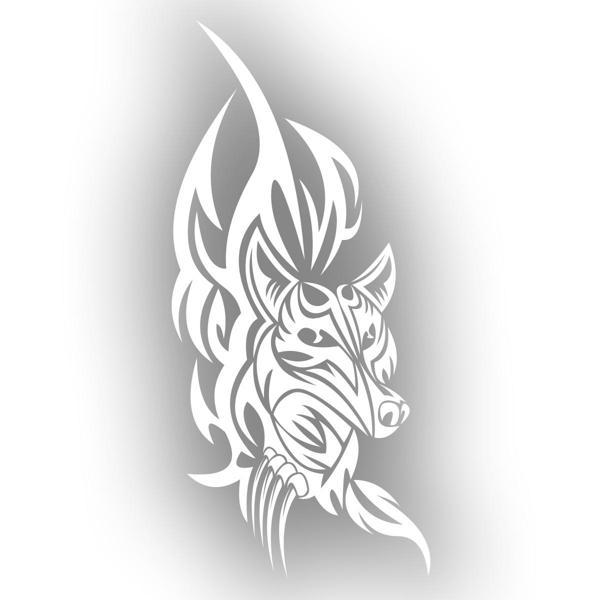 Kurt Sticker 17x17 Cm Beyaz - Image 1