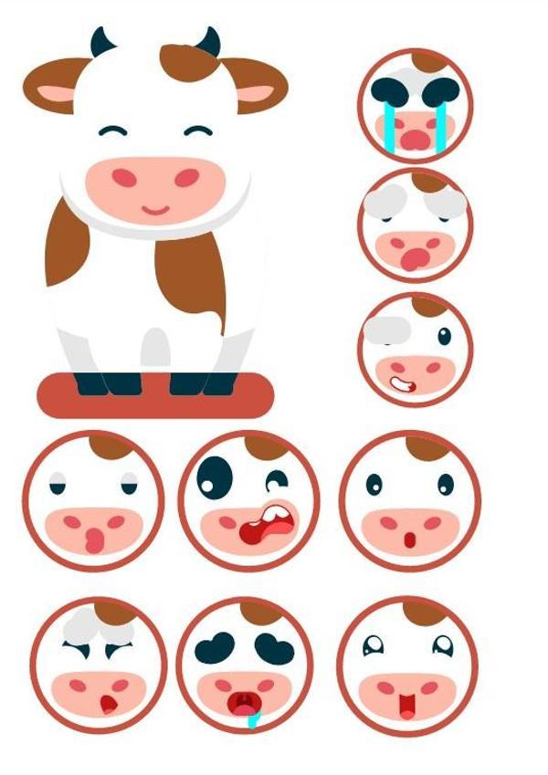 İnek Sticker Set - Image 1