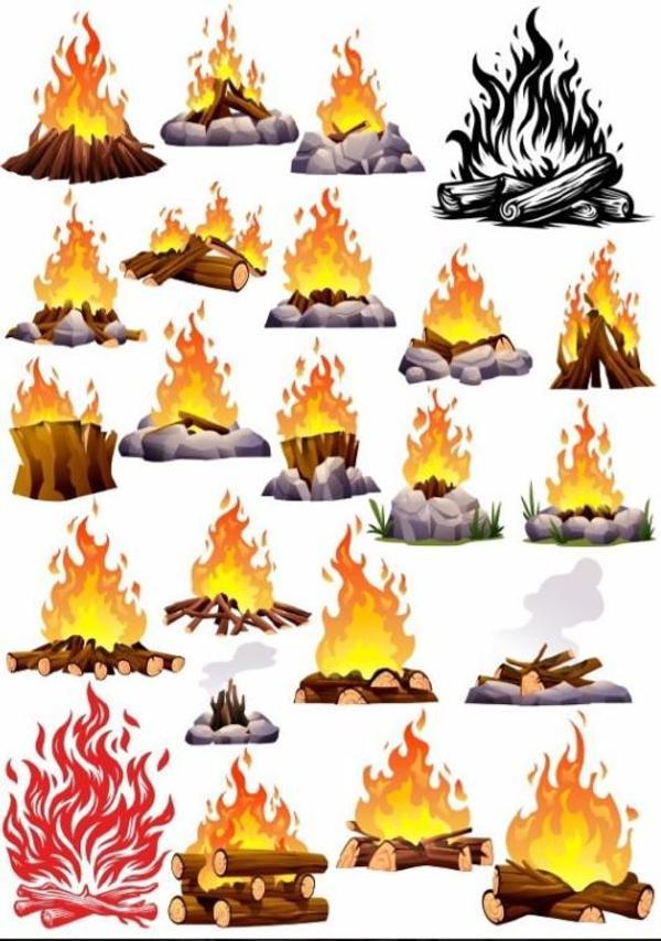 Kamp Ateşi Sticker Set - Image 1