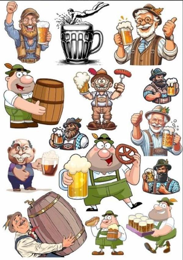 Biracı Adam Sticker Set - Image 1